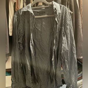 John Varvatos Button Down — small checks